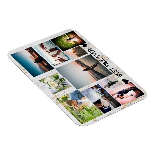 Paar BESTE TIJD OOIT AANGEPASTE Valentijnse Magneet (Rechterzijde)