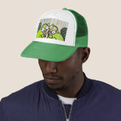 Paar bevers truckerhoed trucker pet (In situ)