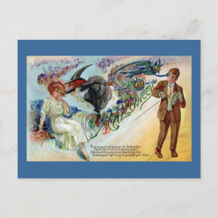 Paar Bewitched op de Vintage van Hwe Briefkaart