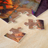 Paar bij de Venetiaanse carnaval in Annecy, Frankr Legpuzzel (Zijkant)