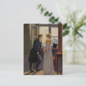 Paar bij het raam briefkaart (Staand voorkant)