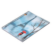 Paar bij het schilderij van de Eiffeltoren in Pari Notitieboek (Linkerzijde)