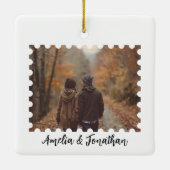 Paar bij Las Vegas Nevada Waterverf Travel Keramisch Ornament (Achterkant)