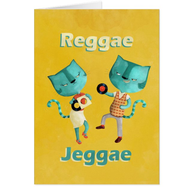 Paar blauw Reggae Cats (Voorkant)