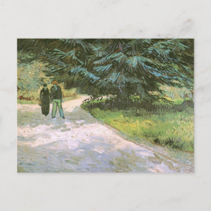Paar & Blue Fir Tree Van Gogh Fine Art Briefkaart
