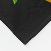 Paar Bluebirds Zwart Fleece Deken (Hoek)