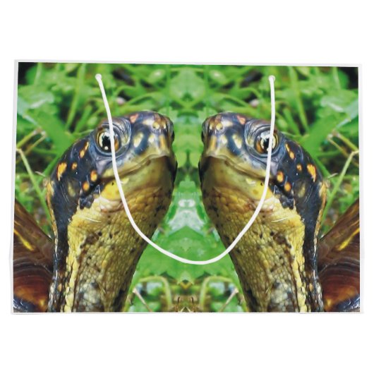 Paar box Turtle Friends Gift Bag Groot Cadeauzakje (Achterkant)