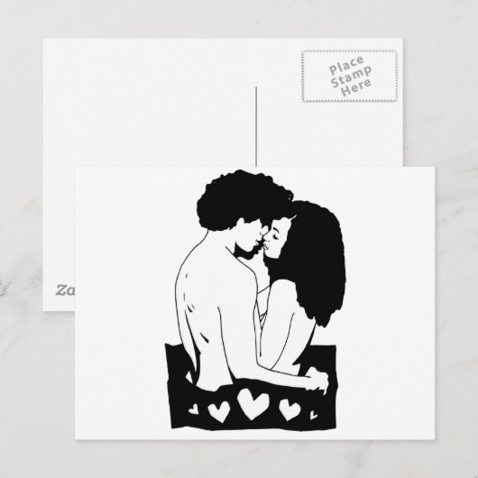 Paar Briefkaart (Voorkant / Achterkant)