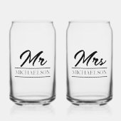 Paar bruiloft blikvorm glas (Voorkant)