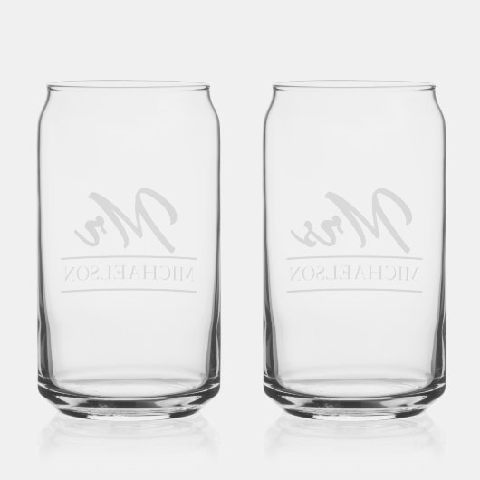 Paar bruiloft blikvorm glas (Achterkant)