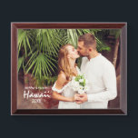 Paar Bruiloft en Huwelijksreis Foto Plaque Troffee Gedenkplaat<br><div class="desc">Paar Bruiloft en Huwelijksreis Foto Plaque</div>