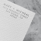 Paar bruiloft Rendingadres legant minimalist Rubberstempel