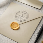 Paar bruiloft Rendingadres legant minimalist Rubberstempel