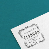 Paar bruiloft Rendingadres legant minimalist Zelfinktende Stempel