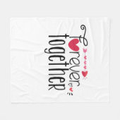 Paar Cadeau Forever Samen Fleece Deken (Voorkant (Horizontaal))