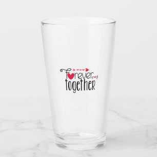 Paar Cadeau Forever Samen Glas