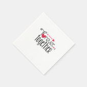 Paar Cadeau Forever Samen Servet (Hoek)