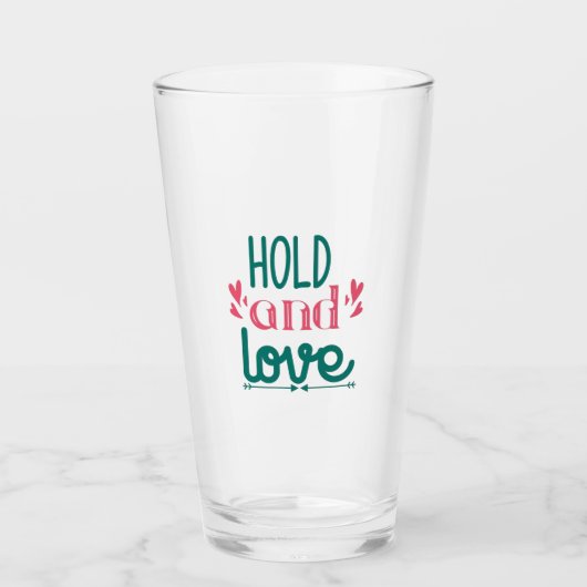 Paar-cadeaubewaring en liefde glas (Voorkant)