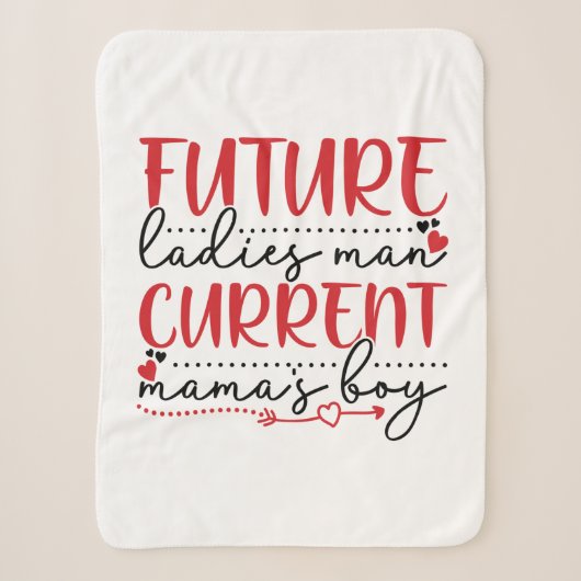 Paar Cadeautje Current Mama Boy Sherpa Deken (Voorkant)
