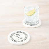 Paar citaat, romantische liefde zandsteen onderzetter (Zijkant)