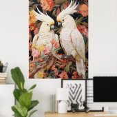 Paar Cockatoos Poster (Thuiskantoor)