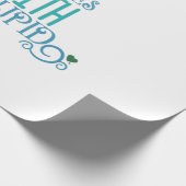 Paar-Cupid-hartritmes met staartje Cadeaupapier (Hoek)