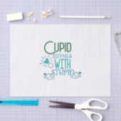 Paar-Cupid-hartritmes met staartje Tissuepapier (Craft)