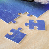 Paar Cute Gnomes die vrolijk kerstlied zingen Legpuzzel (Zijkant)