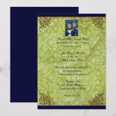 Paar Dag van de uitnodiging voor een dodenhuwelijk (Voorkant / Achterkant)