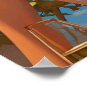 Paar dames op een Miami zonnedek Poster (Hoek)