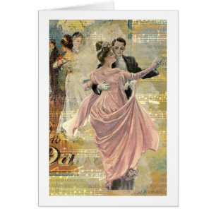 Paar Dancing Kaart