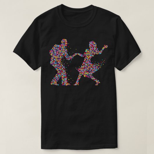 Paar Dans Dansen Paar Gift T-shirt (Design voorkant)