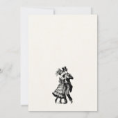 paar dansen bruiloft kaart (Achterkant)