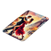 Paar dansen in de tango in Argentinië Magneet (Linkerzijde)