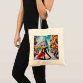 Paar dansen in de tango in Argentinië Tote Bag (Voorkant (product))