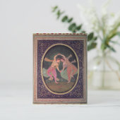 Paar dansende meisjes die een Kathak uitvoeren Briefkaart (Staand voorkant)