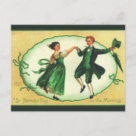 paar danst op St Patricks Day Briefkaart