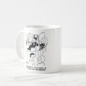 Paar dat aankomt bij een Zwingerpartij Koffiemok (Voorkant links)