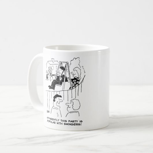 Paar dat aankomt bij een Zwingerpartij Koffiemok (Voorkant links)