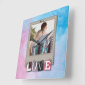 Paar design schattig vierkante klok (Hoek)