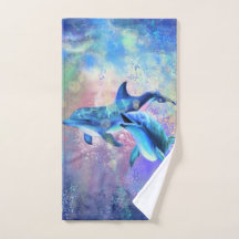 Paar Dolfijn Badhanddoek Set