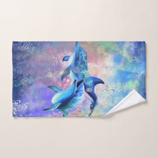 Paar Dolfijn Badhanddoek Set Bad Handdoek (Handdoek)