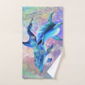 Paar Dolfijn Badhanddoeken Bad Handdoek (Handdoek)