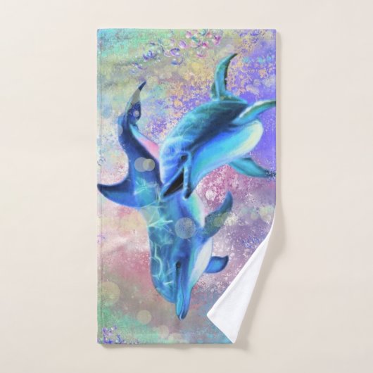 Paar Dolfijn Badhanddoeken Bad Handdoek (Handdoek)