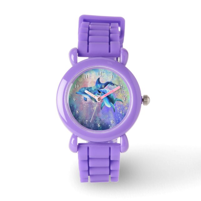 Paar Dolfijn Horloge Gift (Voorkant)