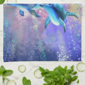 Paar Dolfijn Keukenhanddoek (Gevouwen)