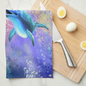 Paar Dolfijn Keukenhanddoek (Quarter Fold)