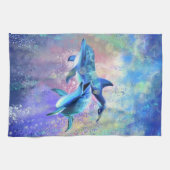 Paar Dolfijn Keukenhanddoek (Horizontaal)