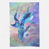 Paar Dolfijn Keukenhanddoek (Verticaal)