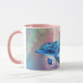 Paar Dolfijn Koffie Mok (Links)